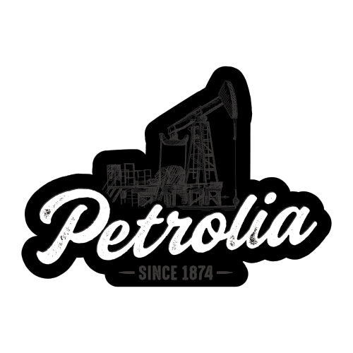 Petrolia Sticker - Oil Derrick
